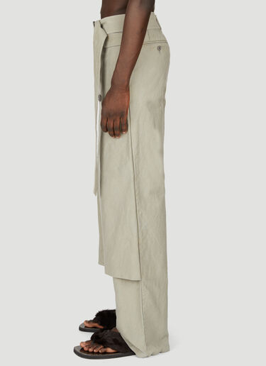 Tailored Wrap-Around Pants Dries Van Noten Tailored Wrap-Around Pants Grey dvn0156009