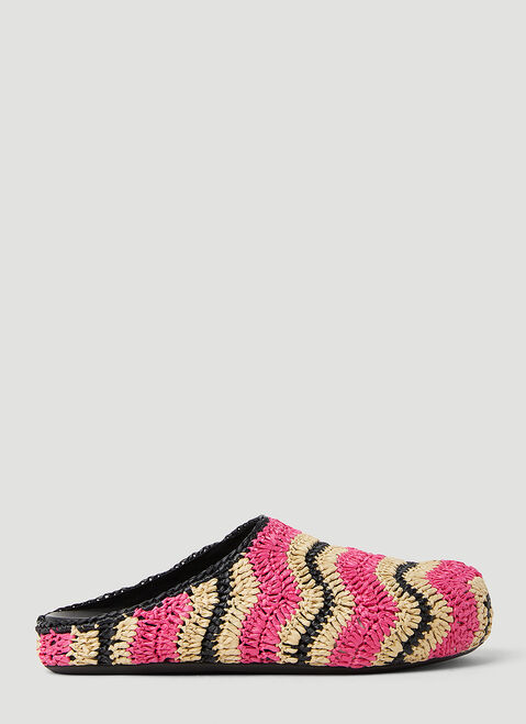 Thom Browne Fussbet Sabot Raffia Mules Black thb0253008