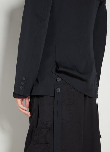 Yohji Yamamoto 스트래피 벨트 재킷 블랙 yoy0154004