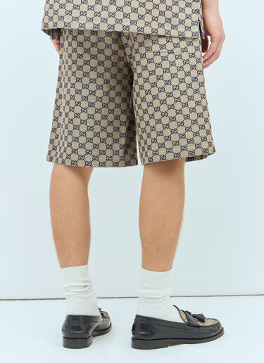 Gucci GG Linen-Blend Shorts Beige guc0157003