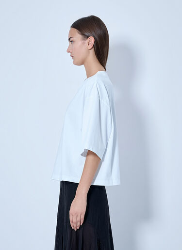 LN-CC® - Marni: Oversized Cotton T-Shirt - White Marni Oversized Cotton T-Shirt White mni0265010