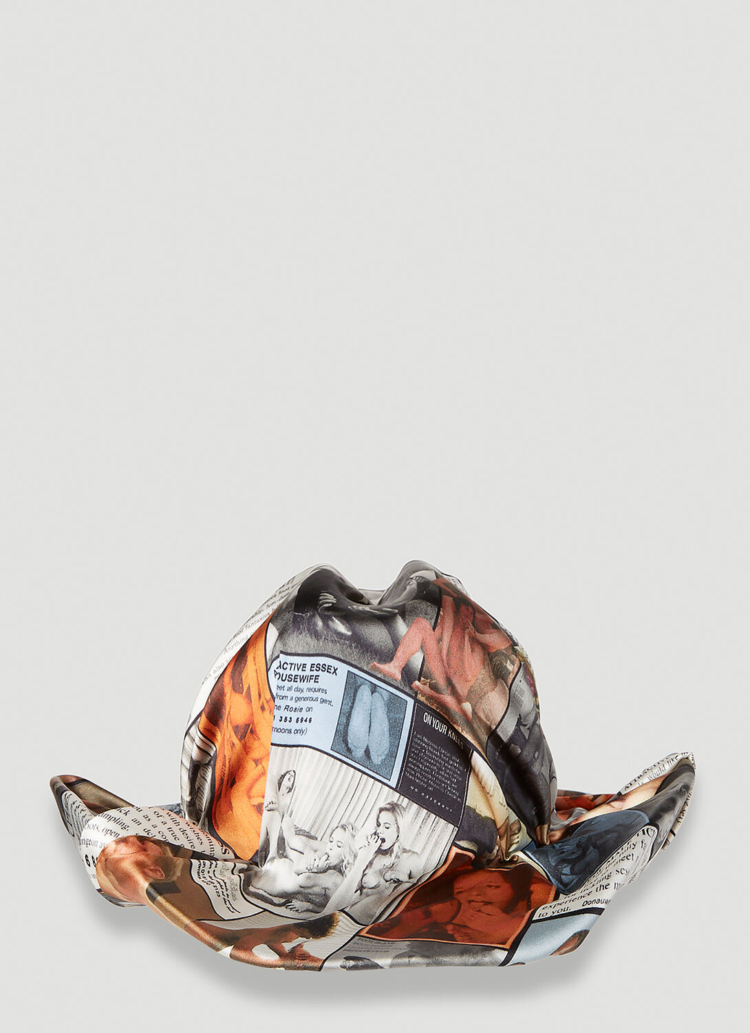 Ninamounah Draped Cowboy Hat In Gray