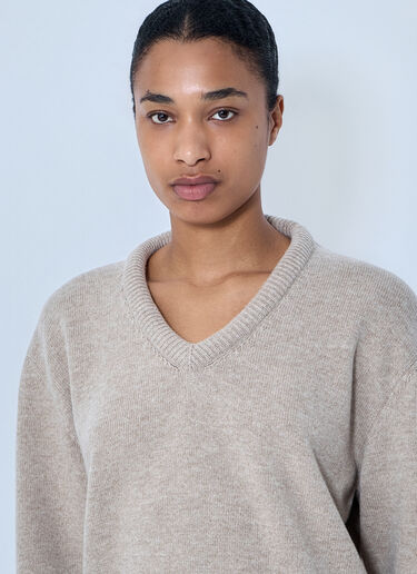 Acne Studios Open Back Wool Knit Beige acn0264065