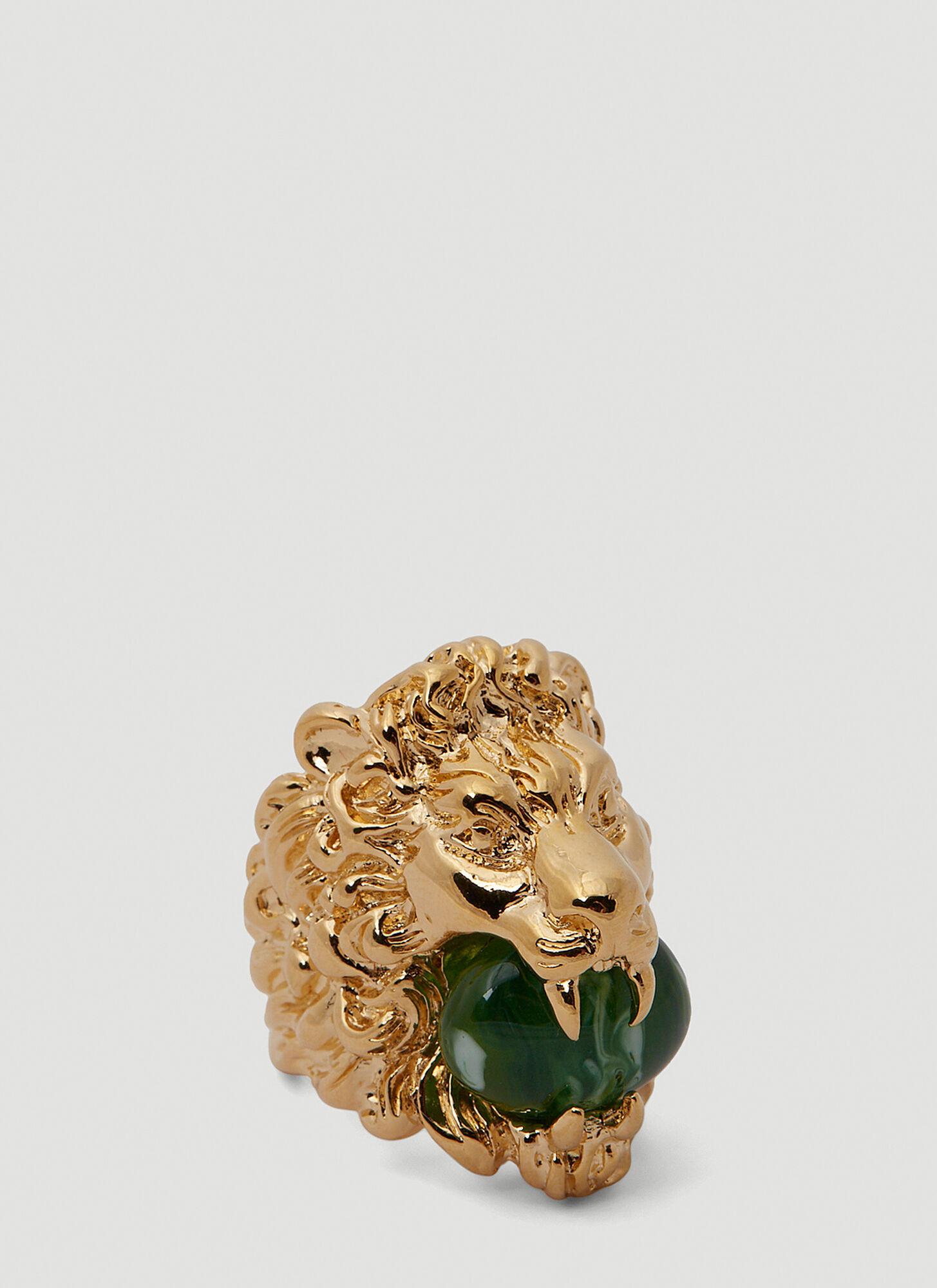 GUCCI GUCCI LION HEAD GEMSTONE RING FEMALE GOLDFEMALE