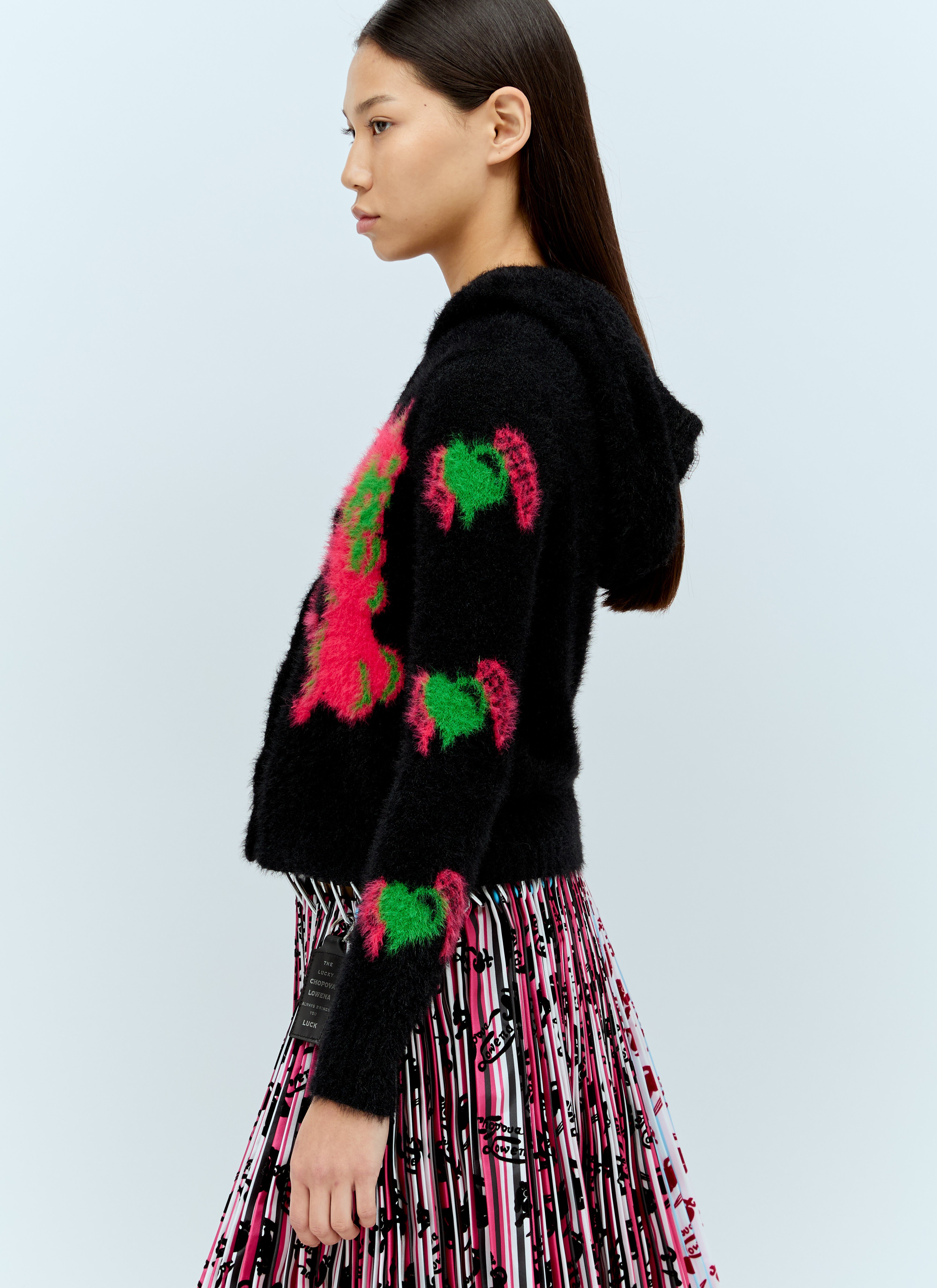 Chopova Lowena Black amp; Yellow Little Devil Cardigan