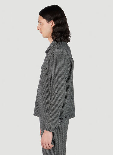 Homme Plissé Issey Miyake Zipper Chain Jacket Grey hmp0151009