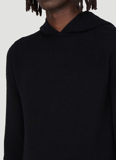 Tactile-Knit Hooded Sweater Rick Owens Tactile-Knit Hooded Sweater Black ric0142015