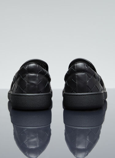 Bottega Veneta イントレチャート スリッポン スニーカー ブラック bov0255104