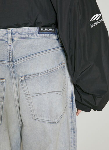 Distressed Baggy Jeans Balenciaga Distressed Baggy Jeans Blue bal0254026