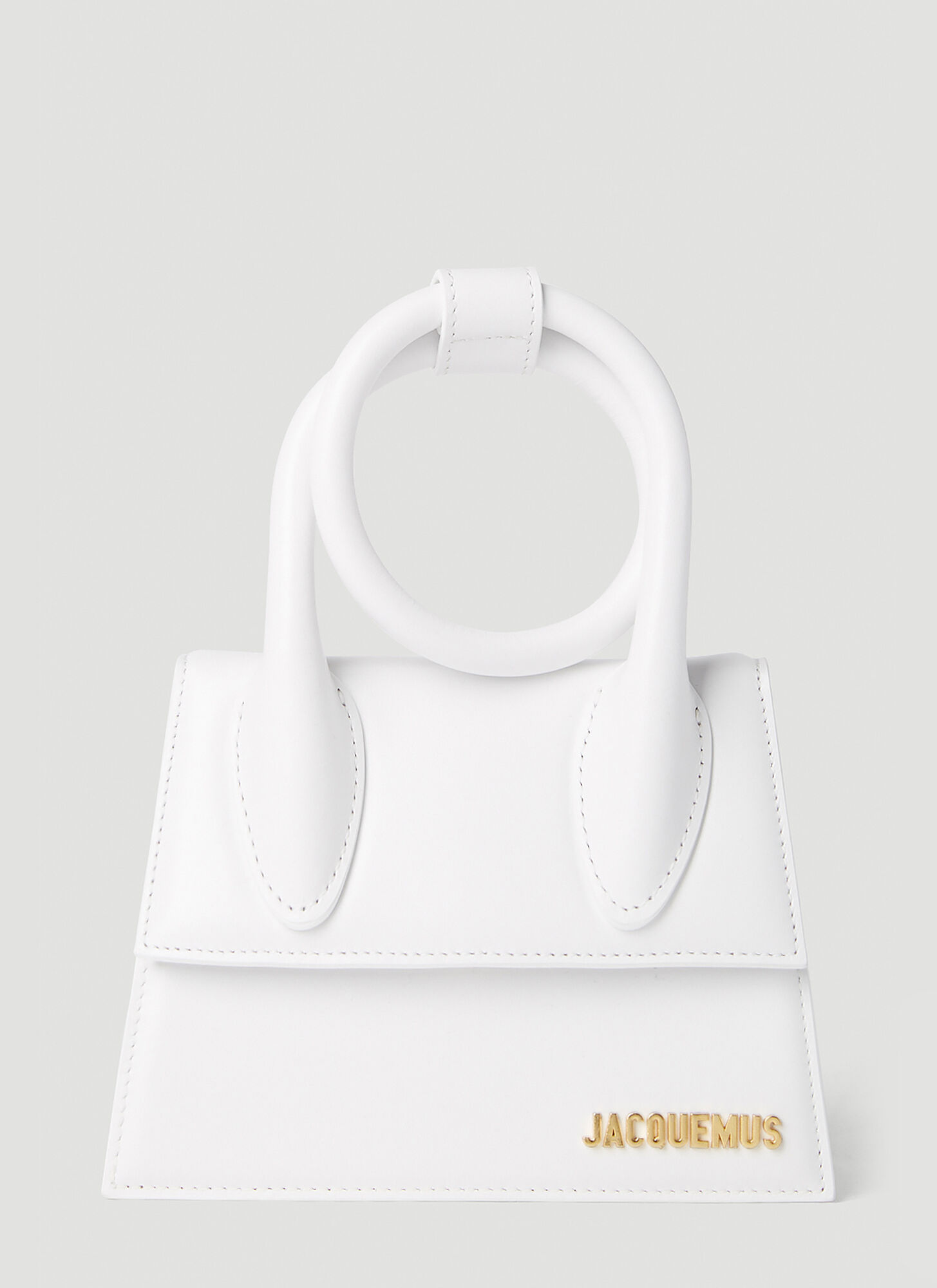 Jacquemus White Le Chiquito Noeud Crossbody Bag In White