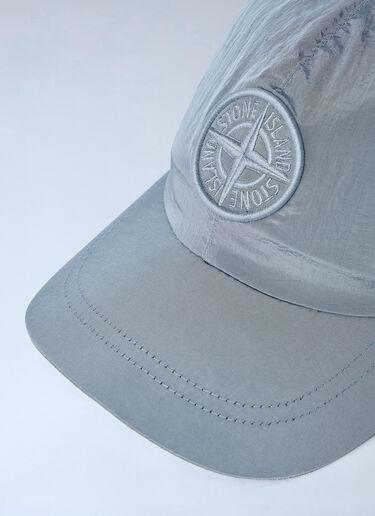 Stone Island Logo Patch Baseball Cap Grey sto0164090