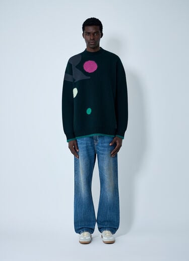 Jacquard Knit Sweater Lacoste Jacquard Knit Sweater Black lac0162014