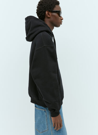 Gucci Interlocking G Graffiti Hooded Sweatshirt Black guc0155050