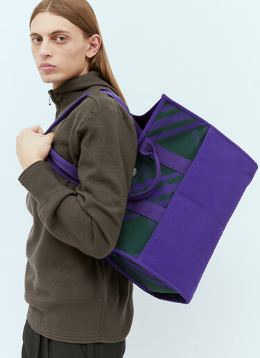 Burberry Check Shopper Tote Bag Purple bur0154037