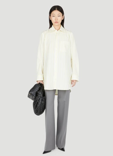Bottega Veneta Compact Wool Tailored Pants Grey bov0254001