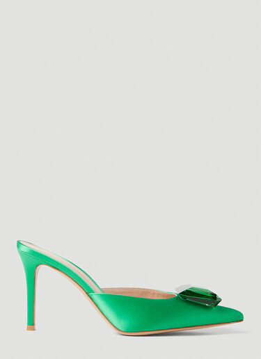 Jaipur High Heel Mules Gianvito Rossi Jaipur High Heel Mules Green gia0251008