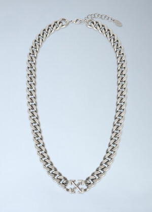 Off-White Arrow Chain Necklace Grey ofw0164446