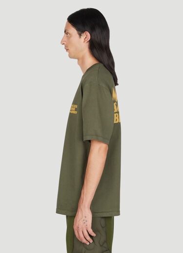 Logo Print T-Shirt Moncler Salehe Bembury Logo Print T-Shirt Green msb0154004