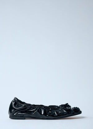 The Row Orbella Ballerina Pumps Black row0259013
