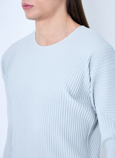 Homme Plissé Issey Miyake Pleated Crewneck Top Grey hmp0159017