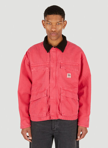 Stüssy Washed Patch Pocket Jacket Pink sts0151001