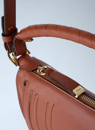 Chloé Mini Marcie Shoulder Bag Brown chl0263123