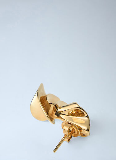 Bottega Veneta Small Anemone Earings Gold bov0263041