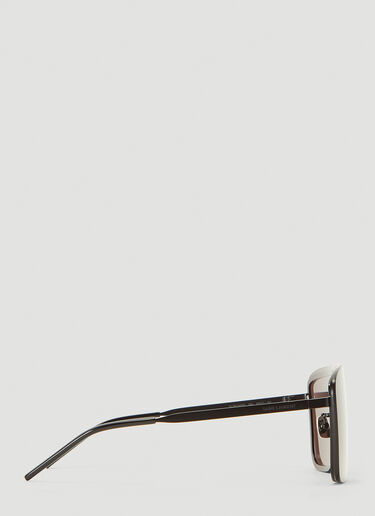 Saint Laurent Mask Flat Sunglasses Black sla0241117