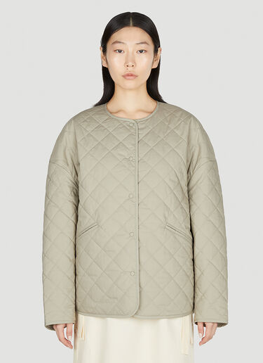 TOTEME Quilted Jacket Khaki tot0252006