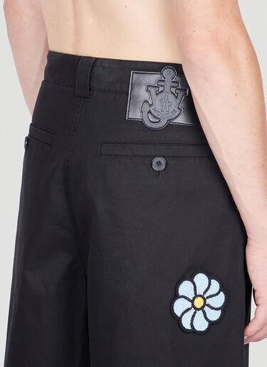 1 Moncler JW Anderson Floral Bermuda Shorts Black mjw0352005
