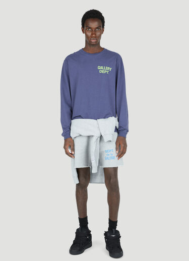Gallery Dept. French Logo Print Sweat Shorts Grey gdp0152026