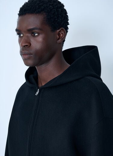 Wool-And-Cashmere-Blend Hooded Jacket Acne Studios Wool-And-Cashmere-Blend Hooded Jacket Black acn0162001