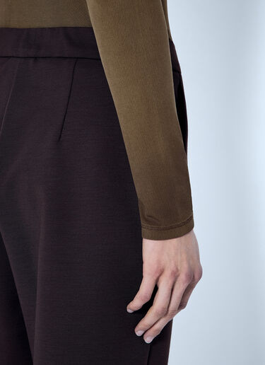 Max Mara Tailored Wool Pants Dark Brown max0266038