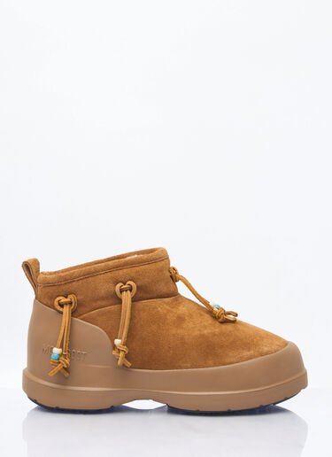 Moon Boot Luna Low Beads Suede Boots Brown mnb0260004