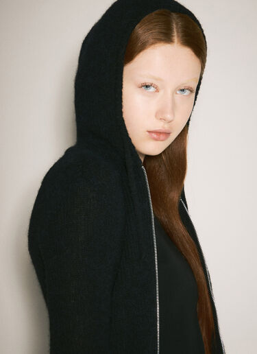Compact Hooded Zip-Up Cardigan Our Legacy Compact Hooded Zip-Up Cardigan Black our0258005