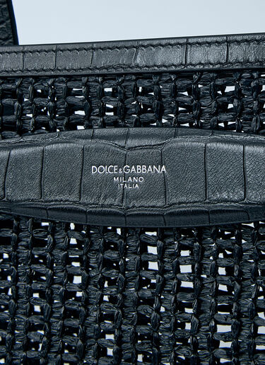 Dolce & Gabbana Woven Mesh Tote Bag Black dol0160009