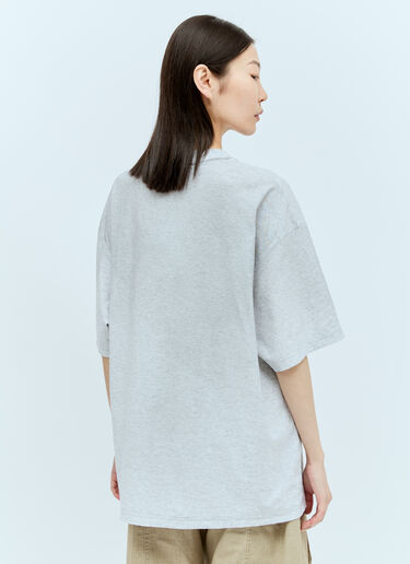 Acne Studios 徽标印花 T 恤 灰色 acn0355011