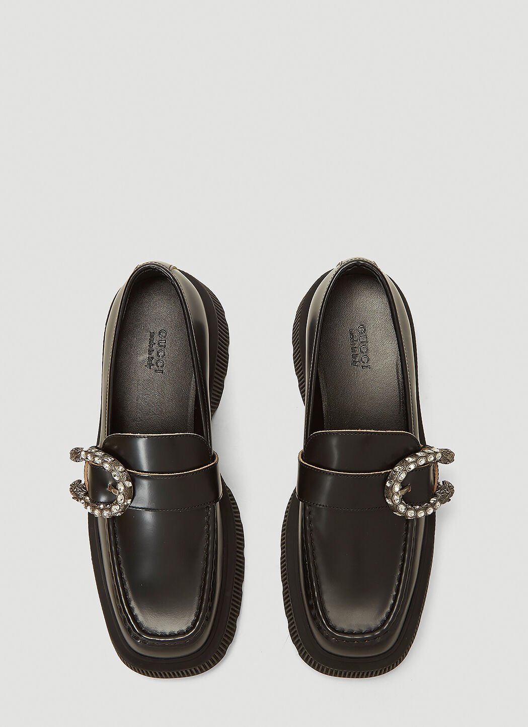 Gucci Hunder Loafers in Black LN CC