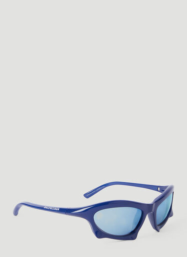 Balenciaga Bat Rectangle Sunglasses Blue bcs0355001