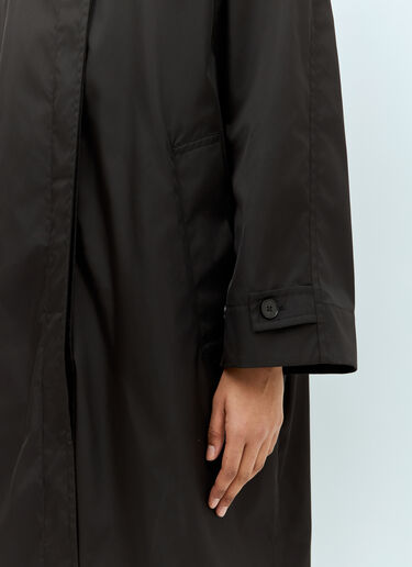 Jil Sander Spread Collar Rain Coat Black jil0259003