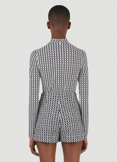 Optical Logo Jacquard Top Valentino Optical Logo Jacquard Top White val0246073