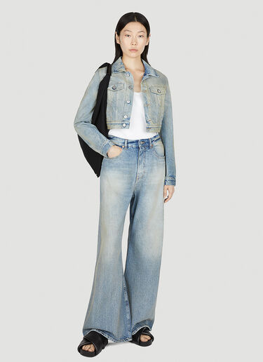 MM6 Maison Margiela Wide Leg Jeans Blue mmm0252009