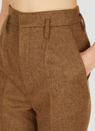 Saint Laurent 人字纹西装裤 棕色 sla0249005