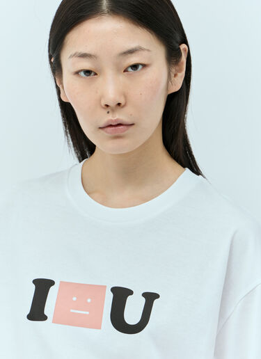 Acne Studios Face Logo T-Shirt White acn0355001