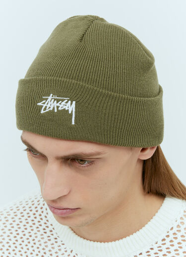 Stüssy ストックカフビーニーハット グリーン sts0153023