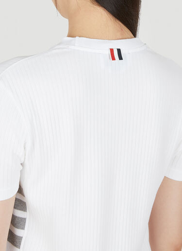 골지 티셔츠 Thom Browne 골지 티셔츠 화이트 thb0249031