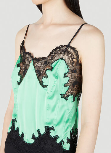 Lace Top Rabanne Lace Top Green pac0252024
