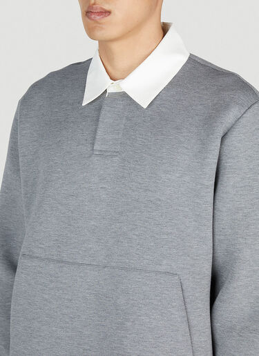 Thom Browne Polo Sweater Grey thb0152003