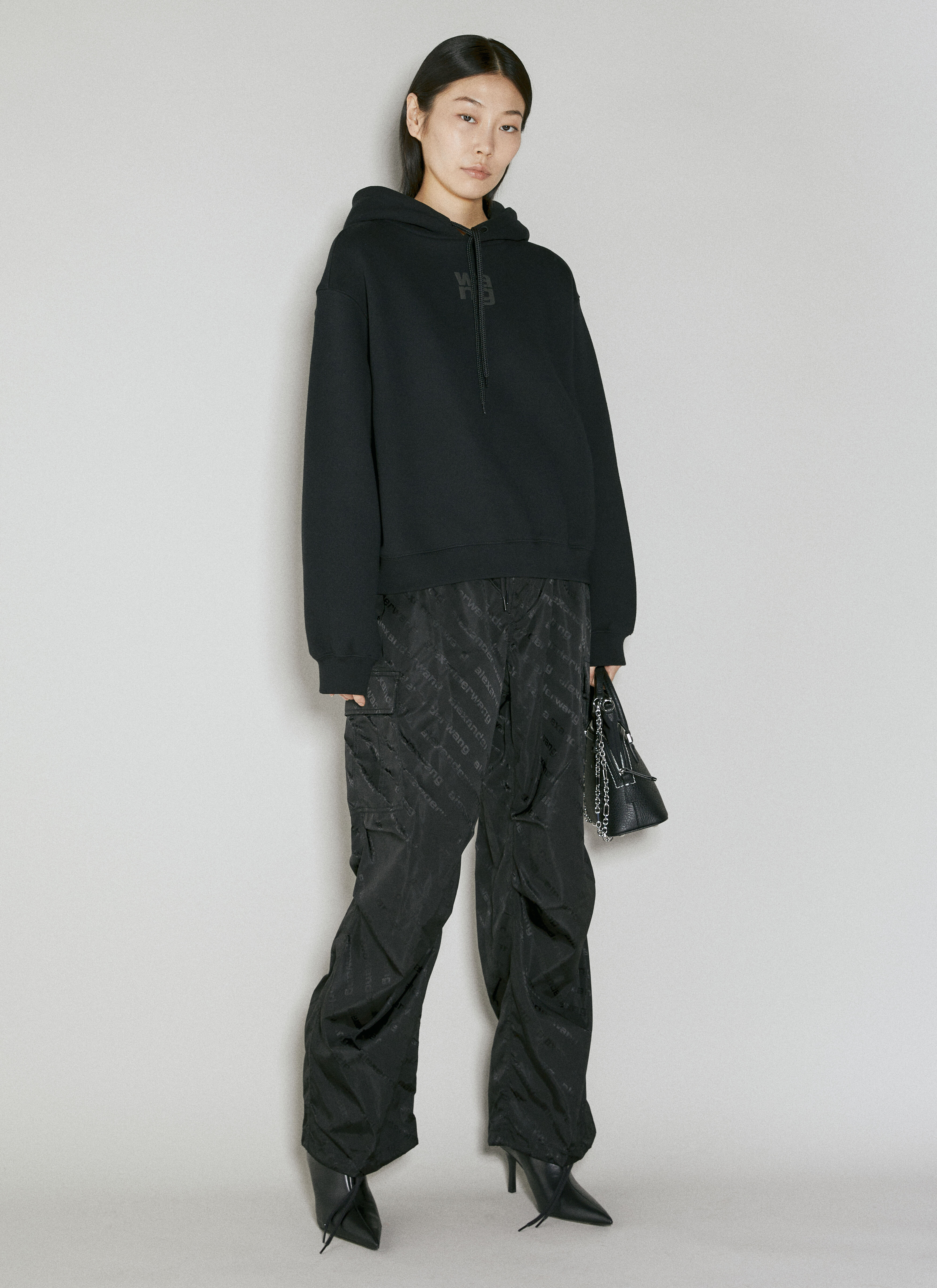 【公式サイト】正規ブランド品通販 Alexander Wang Women's' Jacquard Cargo Pants in Black | LN-CC® パンツ