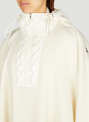 Moncler Wool Cape Jacket White mon0253030